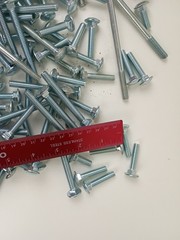5/16″ Zinc Plated Carriage Bolts Assorted Lengths Bulk Lot 9 Pounds