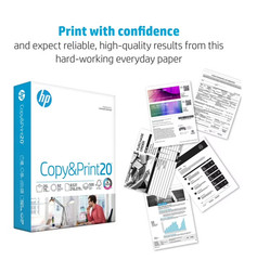 (2 Pack) HP Copy & Print20, 20lb, 8.5 x 11, 1 Ream (500 Sheets)