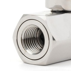 U.S. Solid 2pcs 304 Stainless Steel Mini Ball Valve 1/4 in FNPT x 1/4 in MNPT