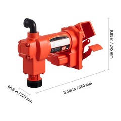 Uimoso Electric Fuel Transfer Pump 110V for Diesel, Oil, and Kerosene, 15 GPM