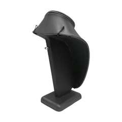 Slate Gray Leatherette Necklace Stand 10-1/2”H Display Fixture Retail Store