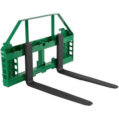 VEVOR Pallet Fork Frame Attachment w/42″ Skid Steer Forks JD Tractors 4000 lbs