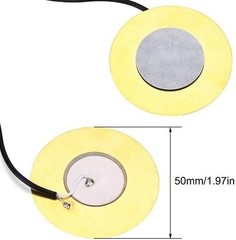 Piezo 50mm Sensitive Transducer Pickup Prewired 6.35mm Output Jack Cigar Box