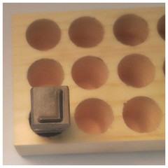 YOUNG BROS. STAMP WORKS Hand Stamp,2-5/8″ Shank L,Steel 49VX92