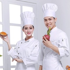 White Chef Hat for Men Women Adults,Elastic Band Adjustable Cotton Chefs Hat…
