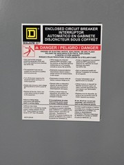 Square D J250S Circuit Breaker Nema 1 Steel Enclosure 15A-250A 31.36″x14.36″x6″