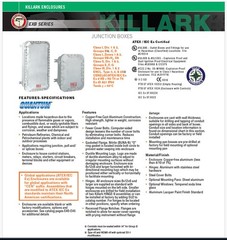 Killark Explosion Proof Enclosure 120VAC to 90VDC Motor Speed Controller, Switch