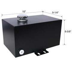 5 Gallon 14 Gauge Steel Hydraulic Fluid Reservoir Tank with Inlet 1-1/2″ FNPT