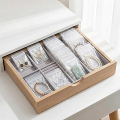 160Pcs Clear PVC Self Seal Jewelry Bags 5 Sizes Resealable Zipper Bags, Anti-Tar