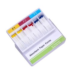Dental Absorbent Paper Points F1.F2.F3 For Root-Canal Obturating 100Pc/Pack