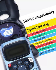 7x Dymo LetraTag Refill 91330 91331 91332 Paper Plastic Label Tape 1/2” LT-100H
