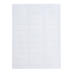 2.625″ x 1″ Shipping White Laser Label Sheets – 1000 Sheets/30 Labels Per Sheet