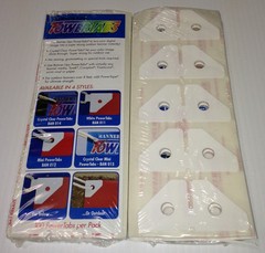 POWER TABS ADHESIVE GROMMET TABS 3.25” WHITE -100 PER PACK- NO TOOLS REQUIRED!