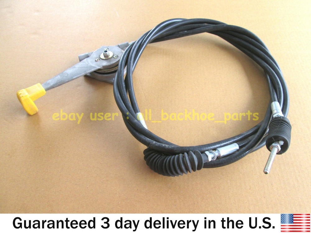 JCB BACKHOE – THROTTLE CABLE ASSY. WITH LEVER (PART NO. 910/48800)