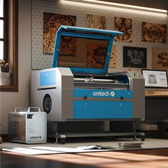 OMTech 80W 20″x28″ CO2 Laser Engraver Engraving Machine w. CW-5200 Water Chiller
