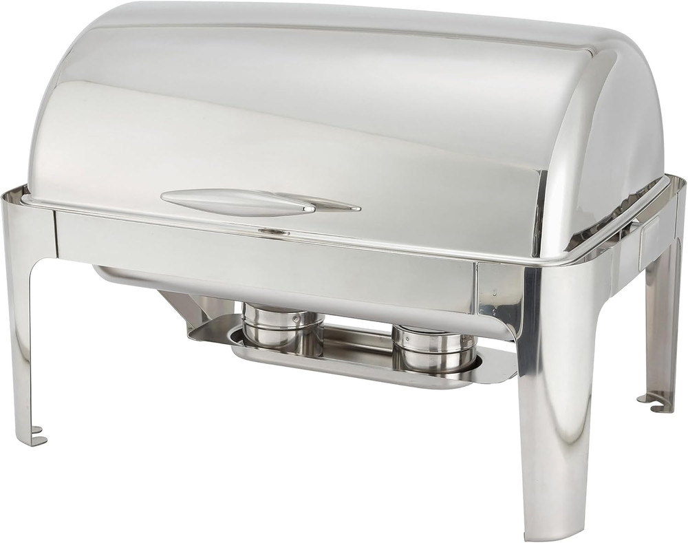 Madiso 8Qt Roll-Top Stainless Steel Chafer – Heavyweight Full-Size Design