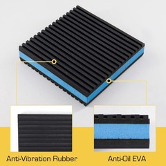 4 Pack Rubber Anti Vibration Pads,4 x 4 x 7/8 inches Heavy Duty EVA Isolation…
