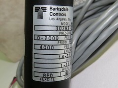 Barksdale 303H3-12CG-10-P Pressure Transducer 0-2000 PSIG