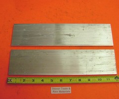 2 Pieces 1/8″ X 3″ ALUMINUM 6061 FLAT BAR 12″ long T6511 New Mill Stock .125″x 3