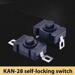 50/100/200x AC 250V 1.5A Latching On/Off Switch Self-Lock Push Button Switch US
