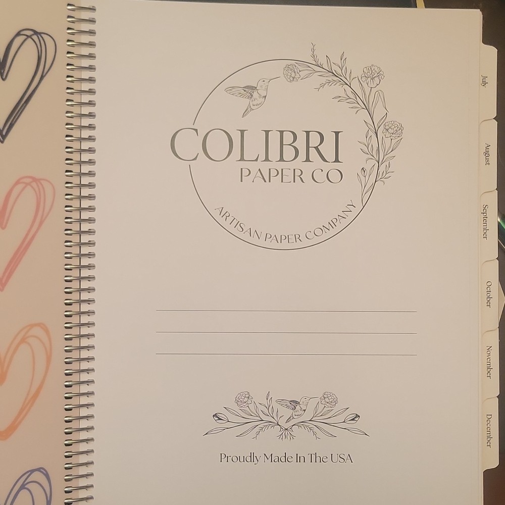 Colibri Paper Co 2026-2027 Calendar Weekly/Monthly Planner – The Works 8.5×11″