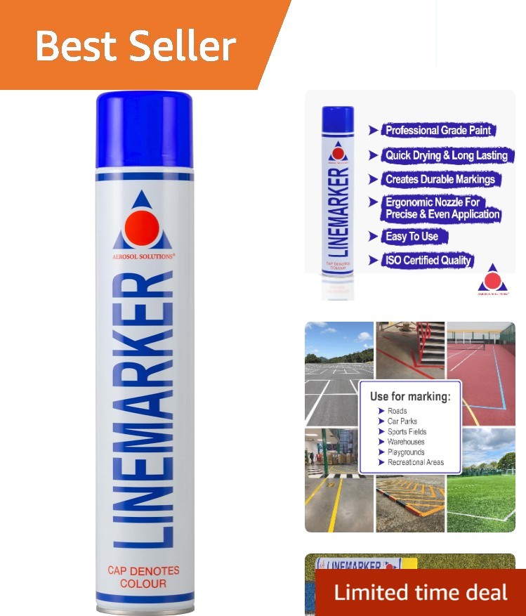 High Visibility Blue Striping Spray Paint – 750ml, Perfect for Fields