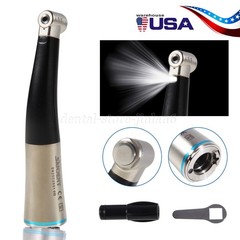 Dental 1:1 Fiber Optic Contra Angle Internal Spray / Diamond Polishing Wheels US