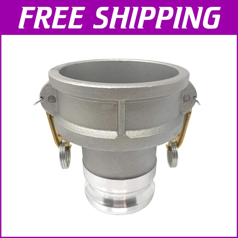 Lightweight Type DA Camlock Reducer – 4″ Female x 3″ Male Aluminum Coupling