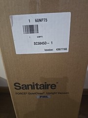 SANITAIRE SC5845D Upright Vacuum, 1 gal, Corded, 120V 60NP75