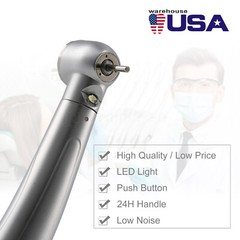 1-5* Yabangbang Dental LED E-generator Fiber Optic Handpiece Fit 4Hole Coupler