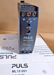 Puls ML15.051 MiniLine DC Power Supply, 100-240V AC – 5VDC, 15W, 3A (New in Box)