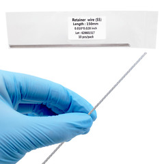 50 Pcs Dental Ortho Retainer Wire Flat Strand Lingual 0.010″ * 0.028″ 0.7mm