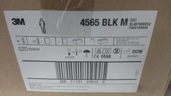 3M 4565-BLK-M 25 Pk Size Medium Hooded Disposable Coveralls