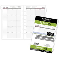 2026 Planner Refill Monthly 5.5×8.5 Inch Loose Leaf Unruled Desk Inserts