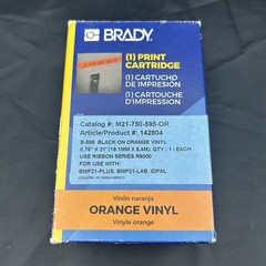 Brady ORANGE Label 3/4″ Print Cartridge M21-750-595-OR For BMP21-Plus