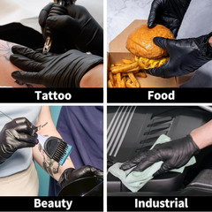 Basic Disposable Medical Synmax Vinyl Exam Gloves- 4 Mil Safty Glove 1000 Pcs –