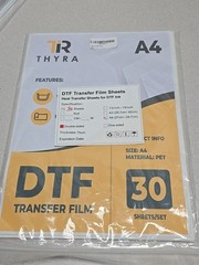 DTF Transfer Film Paper A4 – 120 Sheets PET Matte Double Sided