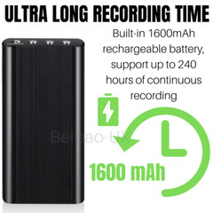 240 Hr Spy Hidden Mini MP3 Digital 16GB Voice Activated Recorder Audio Recording