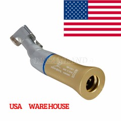 NSK Style Dental Latch Type Slow low Speed Contra Angle Handpiece RA 2.35mm Gold