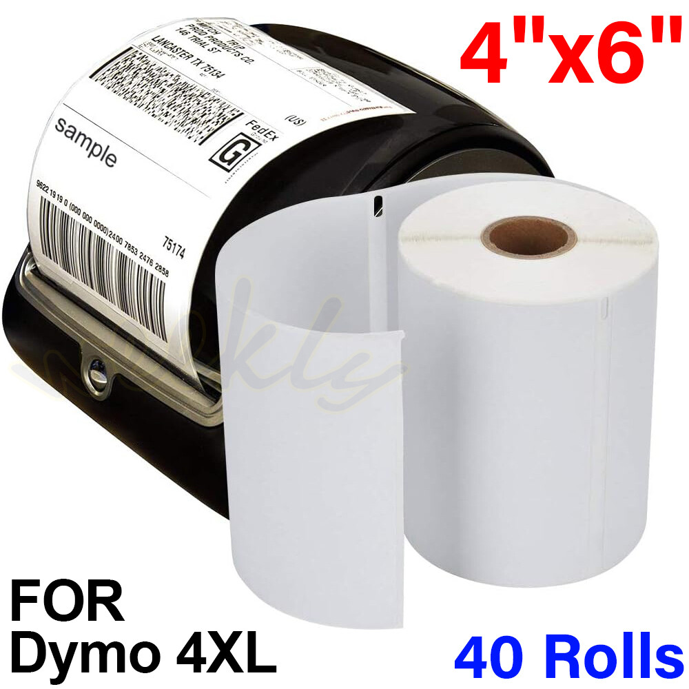 40 Roll Dymo 4XL LabelWriter Direct Thermal Shipping Labels 1744907 4×6 220/Roll
