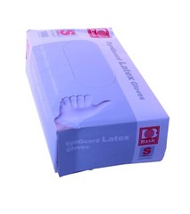 SYNGUARD Latex Gloves in Beige for Salon & Dental SMALL (100% REAL LATEX)