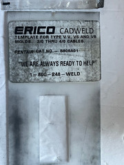 Erico Cadweld VBC2G Graphite Mold With Template