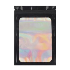 Resealable Smell Proof Bags Clear Zip Food Storage Bag lock Foil Mylar Pouch