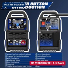 BILT HARD 135A IGBT Inverter Welder, 110V Flux Core MIG/Lift TIG/Stick 3-in-1 We