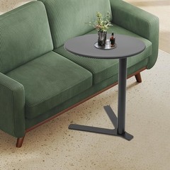 Side Table 22 Inches High Y-shaped Base Circular Top 88 Pounds Capacity Saving