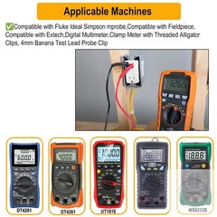 KIT-14 Test Lead Set,Compatible with Fluke Ideal Simpson mprobe/Fieldpiece/Extec