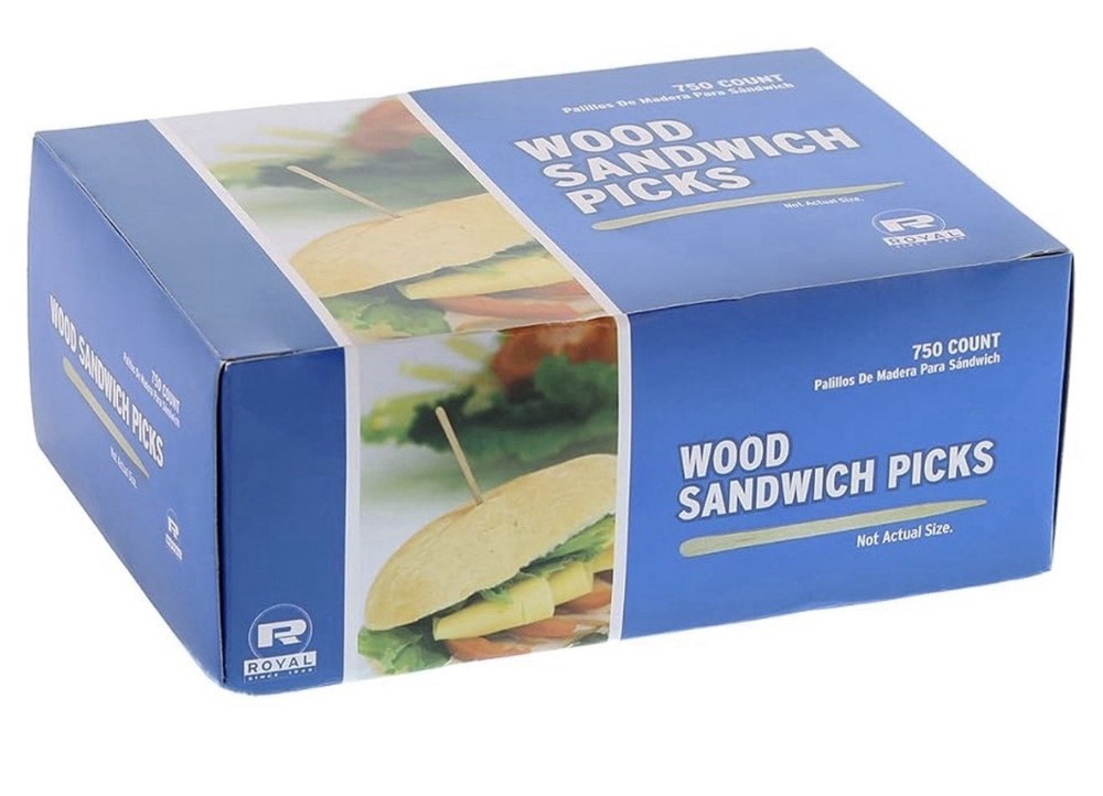 750 3 1/2” inch Eco-Friendly Flat Wood Food Picks