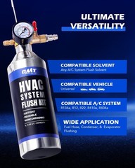 AC Flush Kit HVAC Flush Tool Canister 33.5 oz Stainless Steel Automotive
