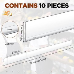 Quality Clear Front Shelf Fences with 60 Screws – Easy Installation for Retail^