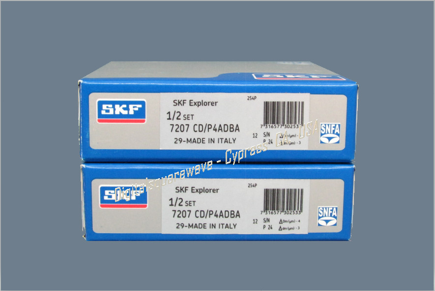 SKF 7207CD/P4ADBA Super Precision Spindle Bearings. ( Set of Two )
